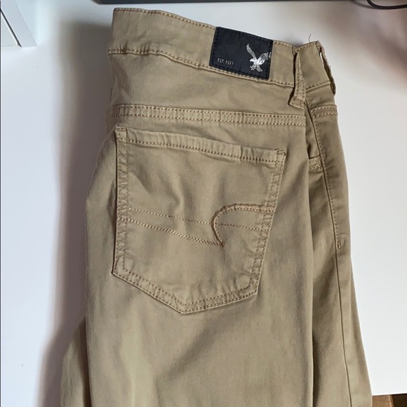 american eagle tan jeans